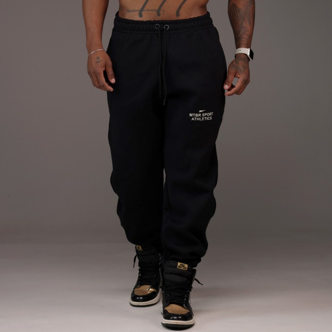 Calça Moletom Baggy Athletic Preta