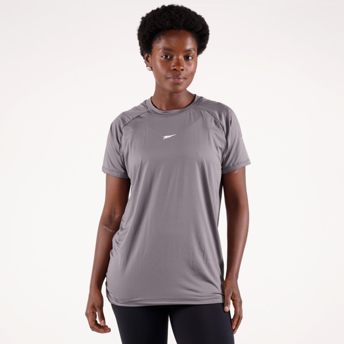 Camiseta Feminina Haglan DryForce DRAVEN Cinza Chumbo