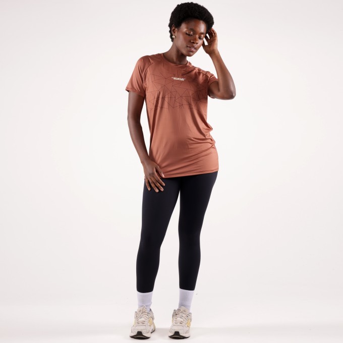 Camiseta Feminina Haglan DryForce HEROD Marrom