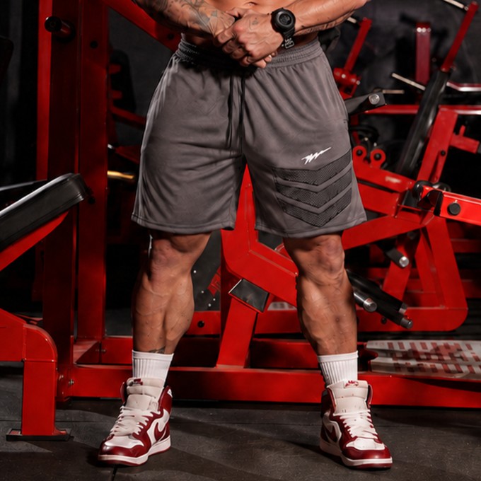 Shorts Dryfit Plus Size Siege Cinza Chumbo