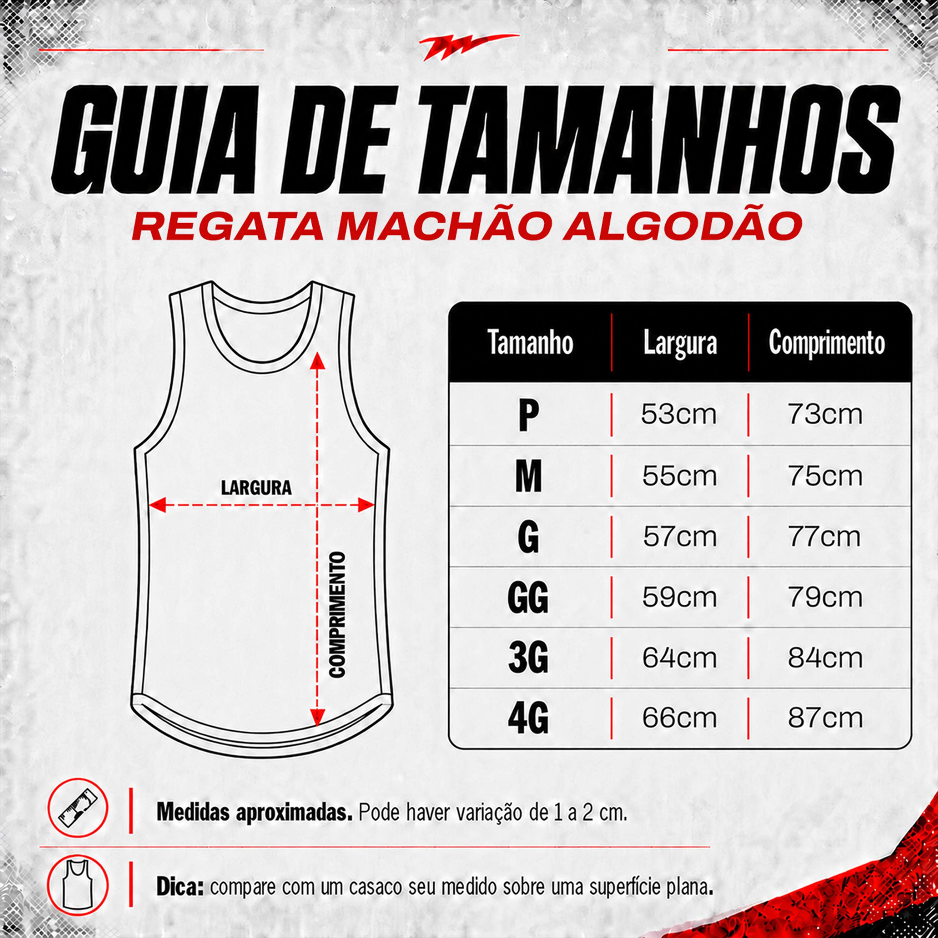Tabela de medidas