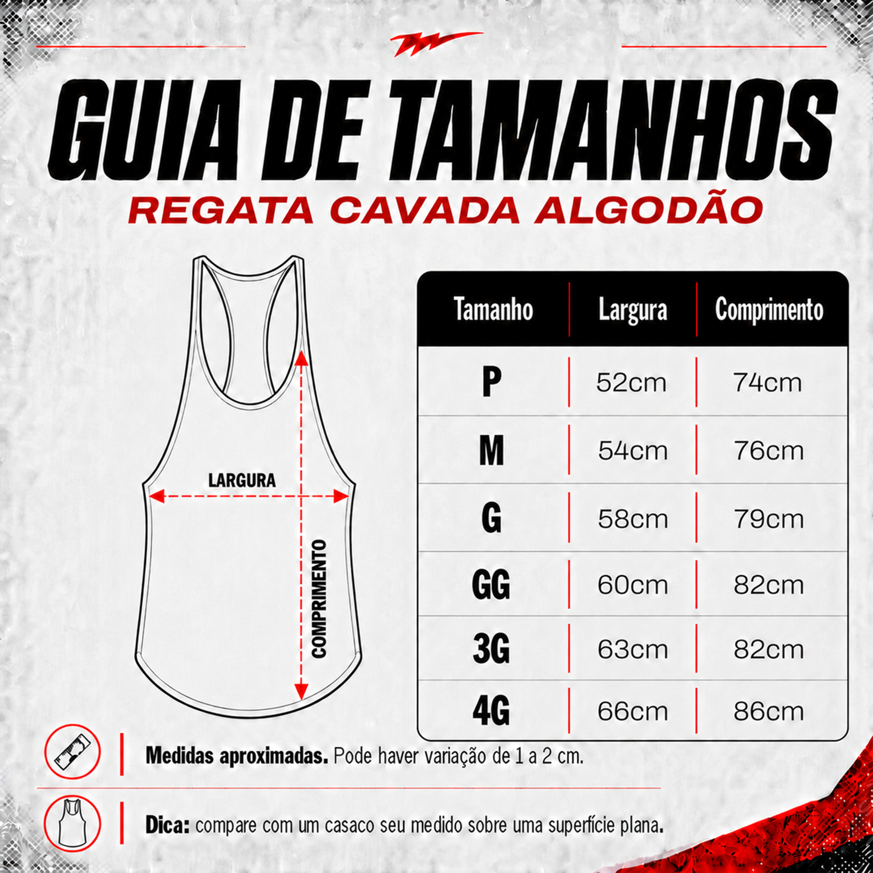 Tabela de medidas