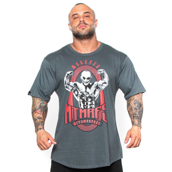 Camisa Monster Size Mr Olympia Cinza Chumbo