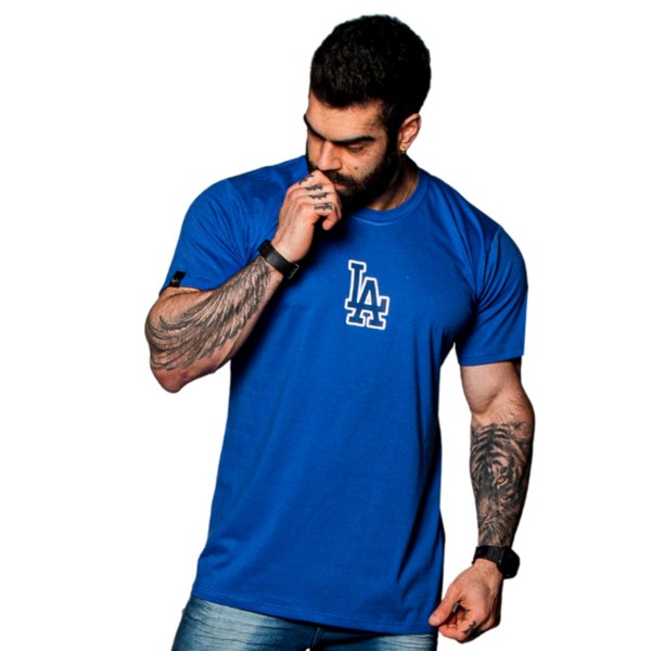 Camiseta T-Shirt Street LA COLLEGE Azul Royal
