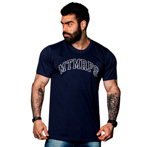 Camiseta T-Shirt Street WALL Azul Marinho