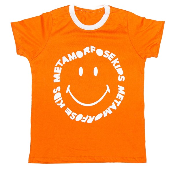 Camiseta Infantil Smile Menino Laranja