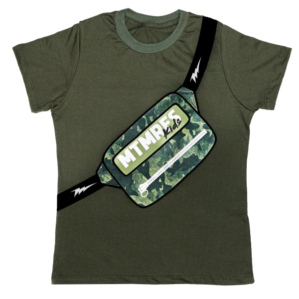 Camiseta Infantil Menino BAG Militar