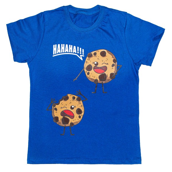 Camiseta Infantil Menino Cookies Azul