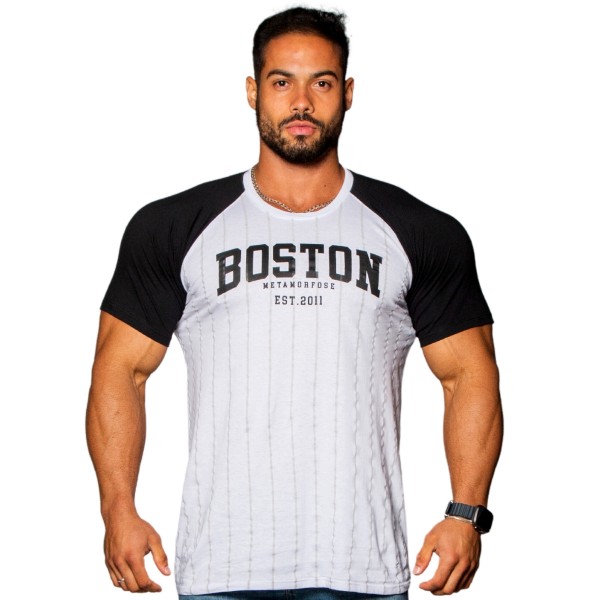 Camiseta T-Shirt Street BOSTON Branca