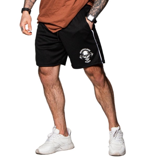 Shorts Dryfit Skull GYM Preta